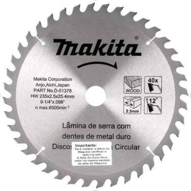Imagem de Disco de Serra M-Force 235 x 25mm 40 Dentes Makita