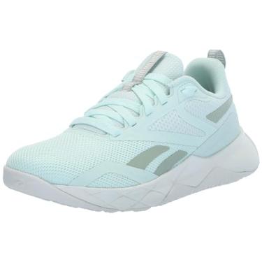 Imagem de Reebok Tênis feminino Nfx Cross Trainer, Pó aquático/verde vintage/giz, 9