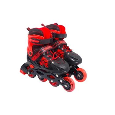 Imagem de Patins Radical Inline Vermelho Tamanho 38-41 (G)