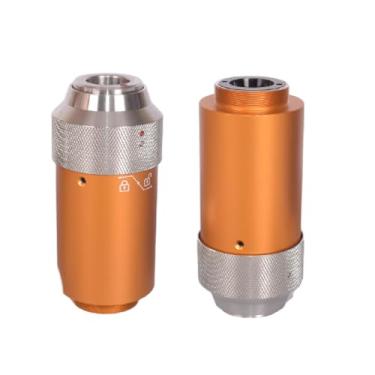 Imagem de Startnow Conector QBH universal para Raycus MAX Raytools cabeça de corte de fibra portátil cabeça de máquina de solda a laser Precitec 1064nm Conexão de linha óptica com resfriamento a água (dourado