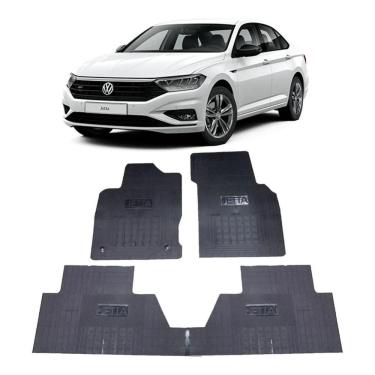 Imagem de Jogo tapete interno reforçado vw jetta 2019 em diante preto especifico