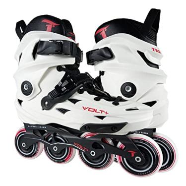 Imagem de Patins Traxart Volt + 2.0 Branco Inline Freestyle - 80mm ABEC-9