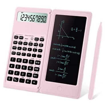 Imagem de Calculadoras científicas, Calculadora Kawaii rosa multifuncional IPepul com álgebra, trigonometria e cálculo, adequada para estudantes, professores e profissionais de negócios, líder para material escolar (rosa)