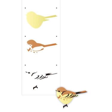 Imagem de Stencil 10X30 - Pássaros 3 Opa 2159