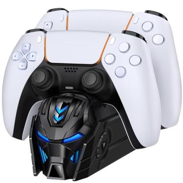 Imagem de Estação de carregamento de controle PS5 para Playstation 5 Dualsense Controllers: Fast PS5 Dual Controller Stand Charger Dock-LED PS5 Controller Charging Station Acessórios para DualSense Edge