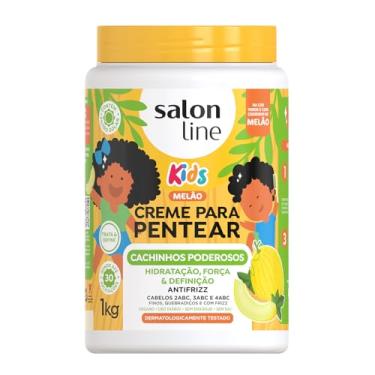 Imagem de Salon Line, Creme para Pentear, Melão, Cachinhos Poderosos, Vegano - Para Cabelos Ondulados, Cacheados e Crespos, Salon Line, 1kg