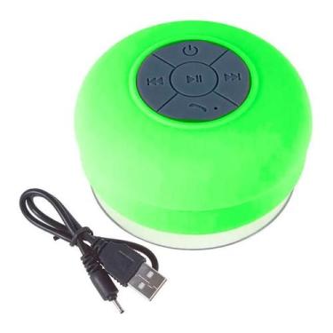 Imagem de Mini Caixa De Som À Prova D'Água Bluetooth Usb Verde - Booglee