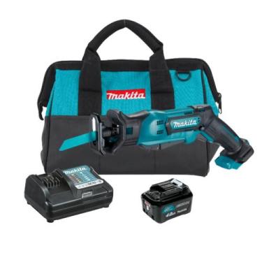 Imagem de Serra Sabre Makita Bateria 12v 4ah Jr103dz Carregador + Bolsa