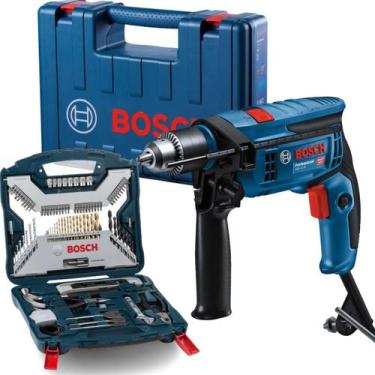 Imagem de Furadeira Impacto Bosch Gsb 13 Re 750w Kit 103 X Line 110v