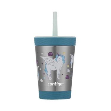 Imagem de Copo Térmico Contigo Kids 354ml Inox Unicórnio - Invicta