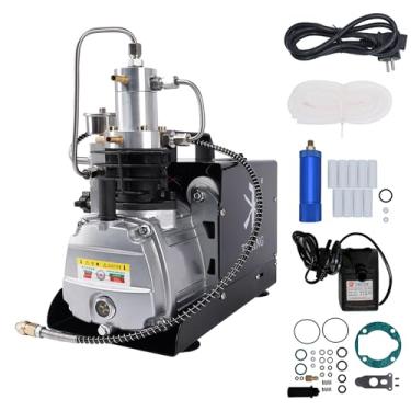 Imagem de TUXING TXES012 300Bar PCP Compressor de alta pressão ajustável Auto Stop Compressor elétrico para Rifle AirGun Tank Inflator 220V