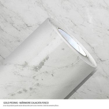 Imagem de Papel de Parede Lavavél Vinil Adesivo Gold Pedras Marmore 1,00 X 0,61 