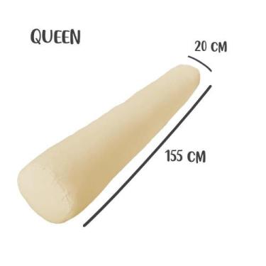 Imagem de Capa para Rolo de Cabeceira Queen 155x20cm Cru Arrumadinho Enxovais