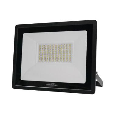 Imagem de Refletor Blumenau de Led Slim 100W Preto Bivolt - Blumenau Iluminação,