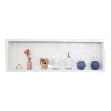 Imagem de Nicho Para Banheiro Em Porcelanato 100 X 30 cm - 1 Metro  - PHZ, Branc
