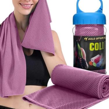 Imagem de Toalha de Microfibra Gold Sports Ultra Refrescante Cool - 88x29 cms, Ú