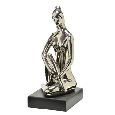 Imagem de Estatueta com Base Dama 31cm Espressione