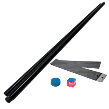 Imagem de Taco Sinuca Desmontável Laqueado Preto Fosco Tacos Brasil - JBB Tacos