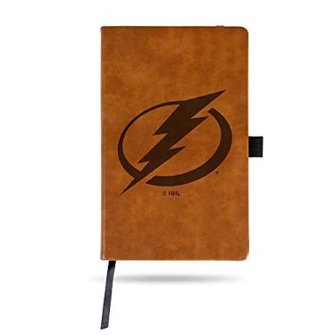Imagem de Rico Industries NHL Tampa Bay Relâmpago Marrom Pequeno Bloco de Notas Gravado a Laser Jounral/Bloco de Notas 21 cm x 13 cm - Acessório de Escritório