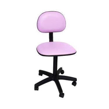 Imagem de Cadeira Secretária Giratória Tropical lilas - Credmoveis