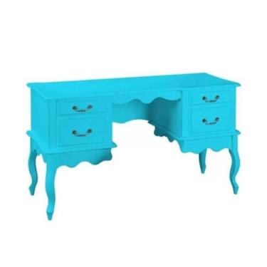 Imagem de Penteadeira/Escrivaninha com 2+2 Gavetas - Pés Luiz XV- Tommy Design -
