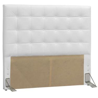 Imagem de Cabeceira Box King Size Paris 1,95m Corano Branco - MD Poltronas