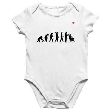 Imagem de Body Bebê Algodão Evolução do Cabeleireiro - Foca na Moda, Branco, M