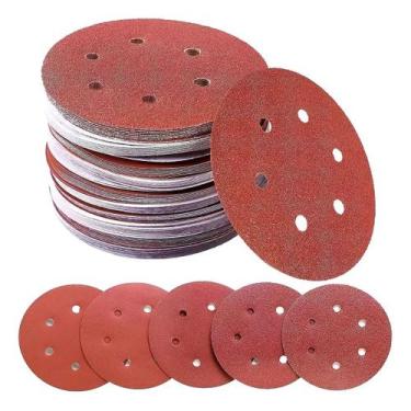 Imagem de 20 X Lixas Disco Grão 9 Polegadas 225mm 6 Furos Lixadeira Politriz KaQ