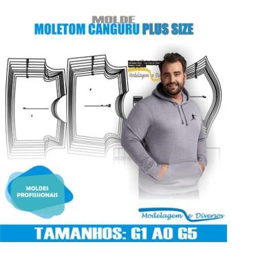 Imagem de Molde Moletom, Modelagem&Diversos, G1 ao G5, CORREIOS