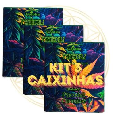 Imagem de Incenso Goloka Cone Linha Psychodelic Herbal - 3 Caixinhas, KIT C/3