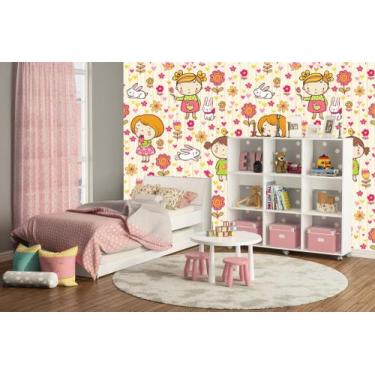 Imagem de Papel de parede adesivo  infantil menina( med. 90x300 cm) - ATITUDE SI