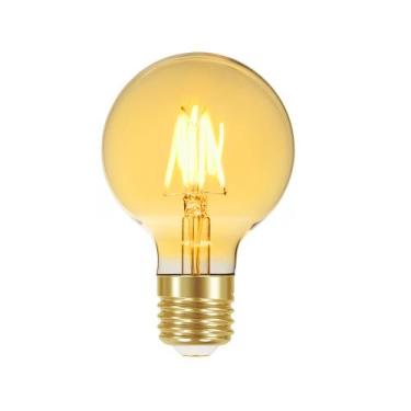 Imagem de Lâmpada led taschibra filamento vintage dimerizável g80, 220V