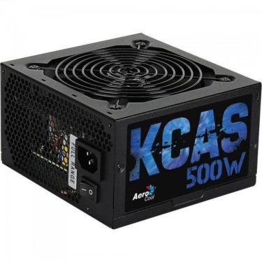 Imagem de Fonte Gamer ATX Aerocool KCAS 500W 80 Plus Full Range APFC [F002]