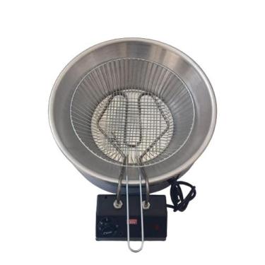 Imagem de Tacho elétrico fritadeira 7 Litros profissional aluminio - MaqInox Equ