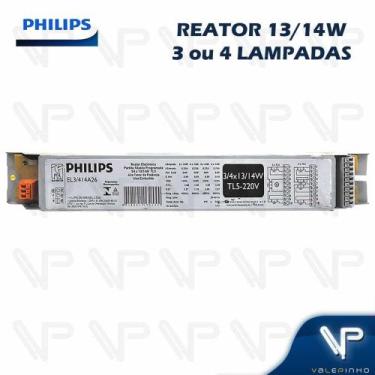 Imagem de REATOR ELETRÔNICO PHILIPS P/LÂMPADA FLUORESCENTE 3/4x14W 220V TL5