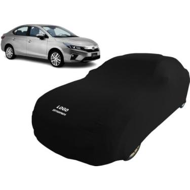 Imagem de Capa Personalizada Com Logo Carro Sedan Honda City Touring - Mz, Preta