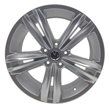 Imagem de Kit 4 Rodas Aro 15 5x100 Tiguan Hiper Gloss Kr S18 - Krmai