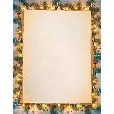 Imagem de Papel de papelaria Pine Greetings Holiday - 80 folhas de papel timbrado de Natal