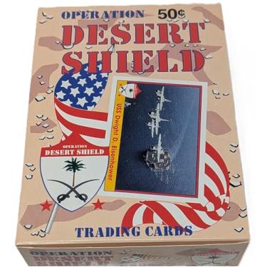 Imagem de Generic 1991 Operation Desert Shield Historic Military Trading Cards - Complete Unopened Box of 20 Packs (240 Cards)