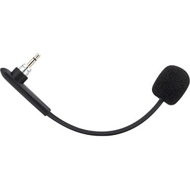 Imagem de UNCLE LIGHT Microfone de jogo de substituição para fone de ouvido Logitech Astro A40 para PS4 PS5 Xbox One PC, microfone boom removível de 3,5 mm