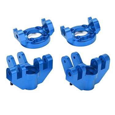 Imagem de Copo de Direção Dianteiro do Carro Rc, Copo de Direção Dianteiro de Metal de Liga de Alumínio de Alta Resistência Com Base de Assento C para Substituição (Azul)