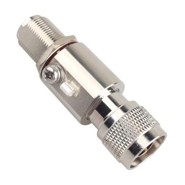 Imagem de Futheda Lightning Arrestor N Macho para N Fêmea Protetor Coaxial de Baixa Perda 50 Ohm DC 0-6GHz para 3G 4G LTE 5G Wi-Fi 900MHz Helium LoRa e outras antenas externas (ANT-211-002)