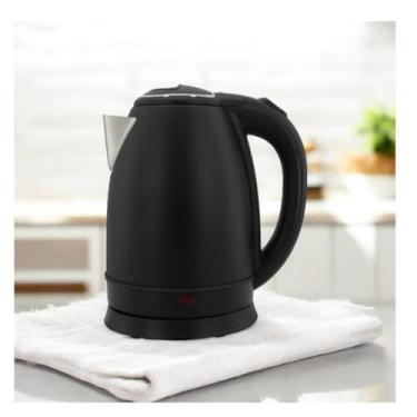 Imagem de Chaleira Elétrica 1,8L em Inox Preta 127v 1000w Rápida Fervura