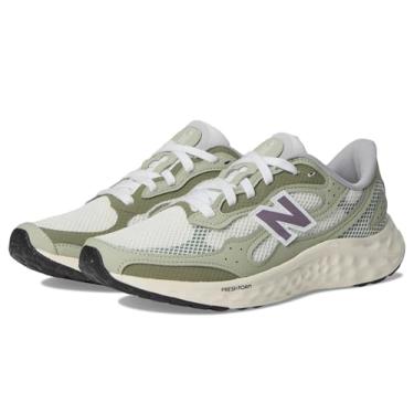 Imagem de New Balance Fresh Foam Arishi V4 Tiralux Tênis de corrida feminino, Sal marinho/olivina/olivina escura, 37