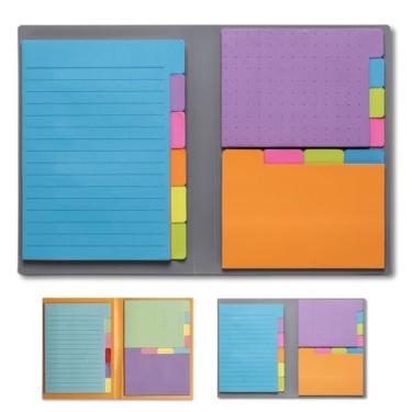 Imagem de Panda Planner Conjunto de notas adesivas – 140 cores sortidas de primavera com abas, pontilhadas, forradas e em branco – abas adesivas coloridas para casa, escritório e organização escolar