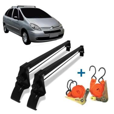 Imagem de Rack Teto Vhip Citroen Picasso + Cintas Catraca 45kg Preto