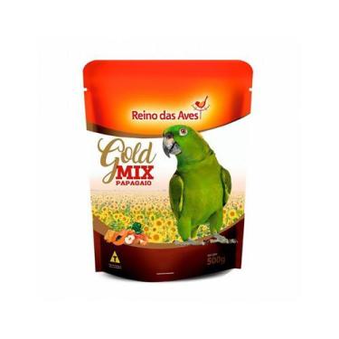 Imagem de Reino das Aves Gold Mix Ração Papagaio 500g 