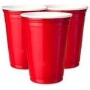 Imagem de Copo Americano Descartável Shot Vermelho Tequila 30Ml -150Un