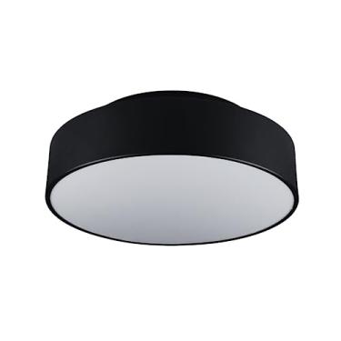 Imagem de Plafon de Sobrepor Redondo Ibiza.03 Preto para 03 Lâmpadas Bulbo Led E-27-36cm de diametro