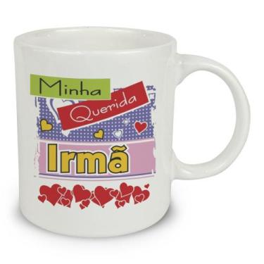 Imagem de Caneca Dedicatória Sortida 320mL - Cerâmica Regina, Irmã, Mãe
